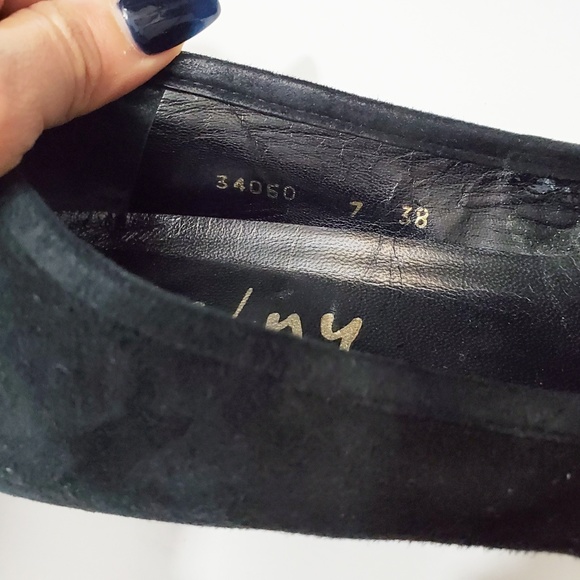 🌼 FS/NY French Sole New York Suede Pom Pom Flat - Picture 5 of 5